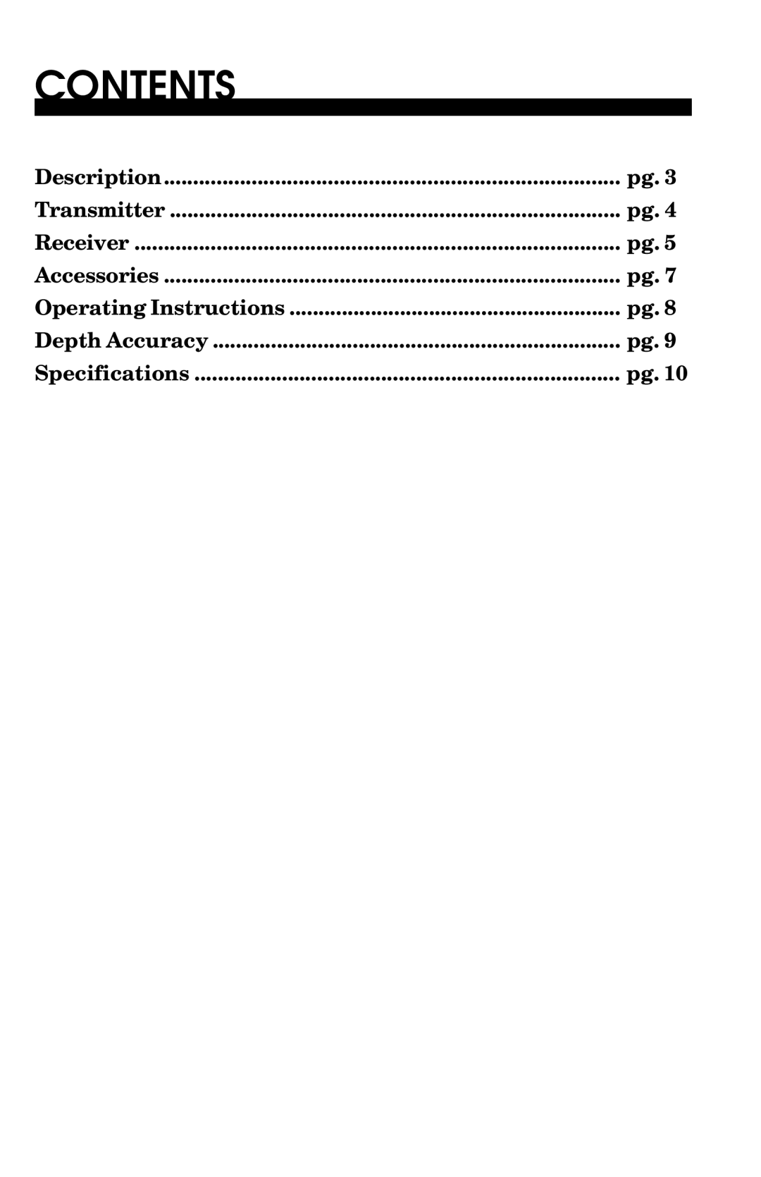 Fisher TW-7700 manual Contents 