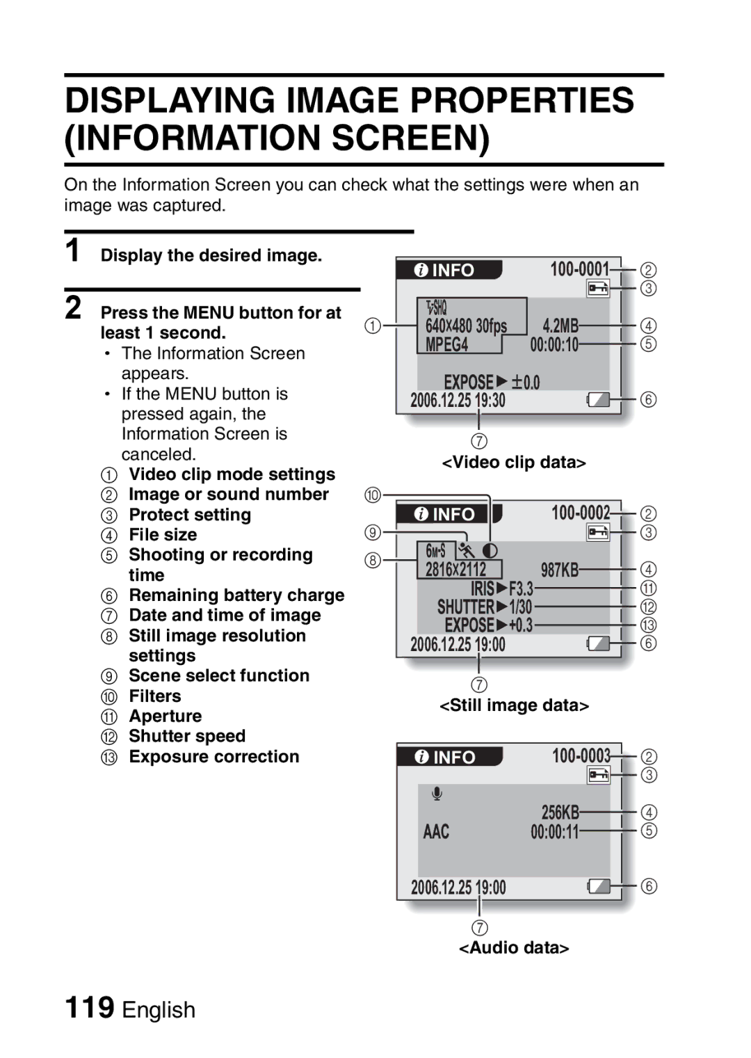 Fisher VPC-CG6GX, VPC-CG6EX instruction manual Info 