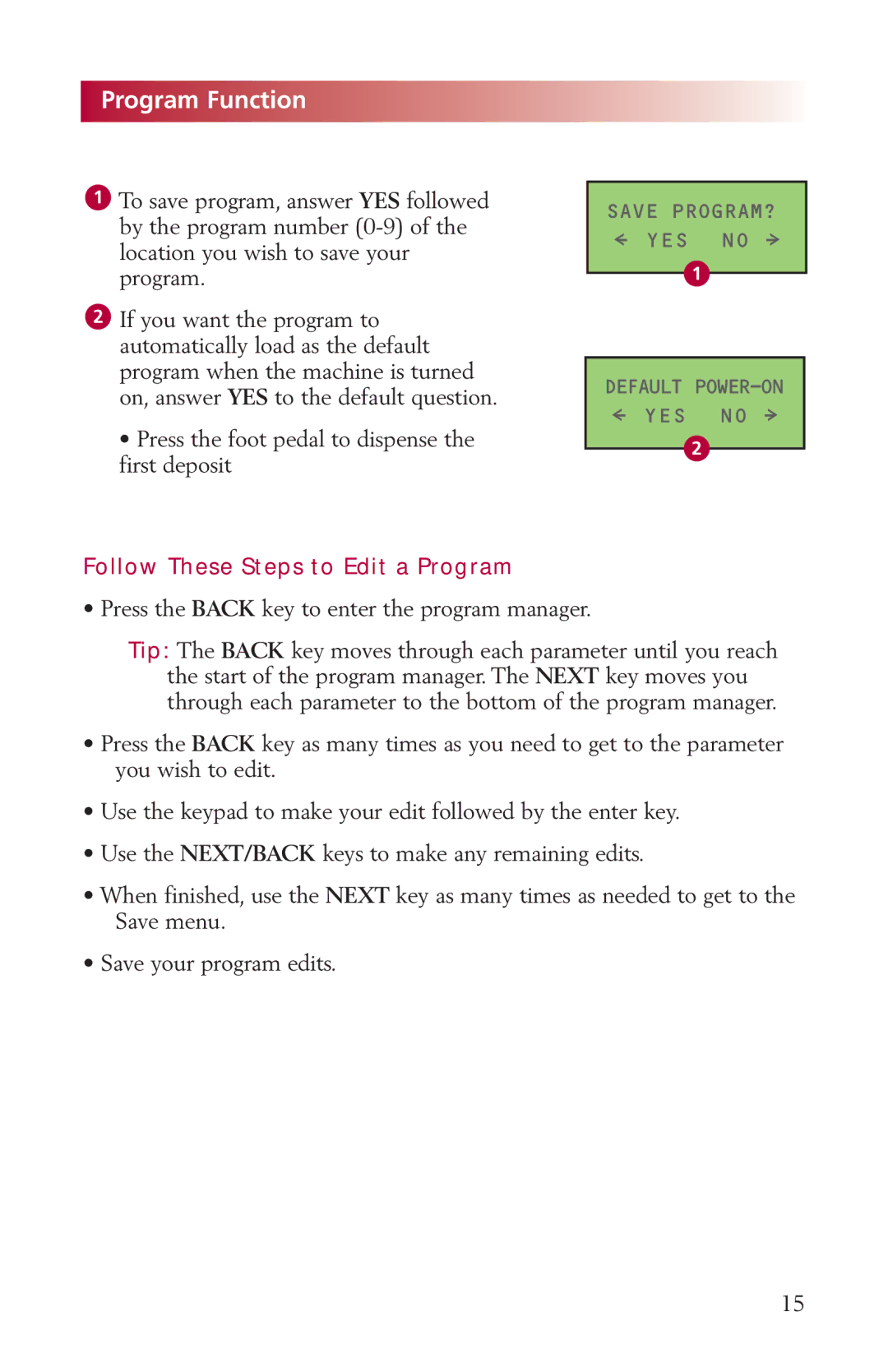 Fishman LDS9000 manual Follow These Steps to Edit a Program 