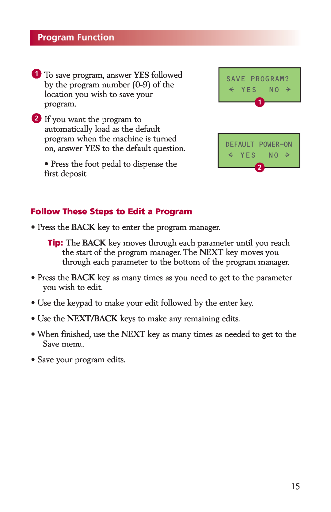 Fishman LDS9000 manual ProgramFunction, Follow These Steps to Edit a Program 