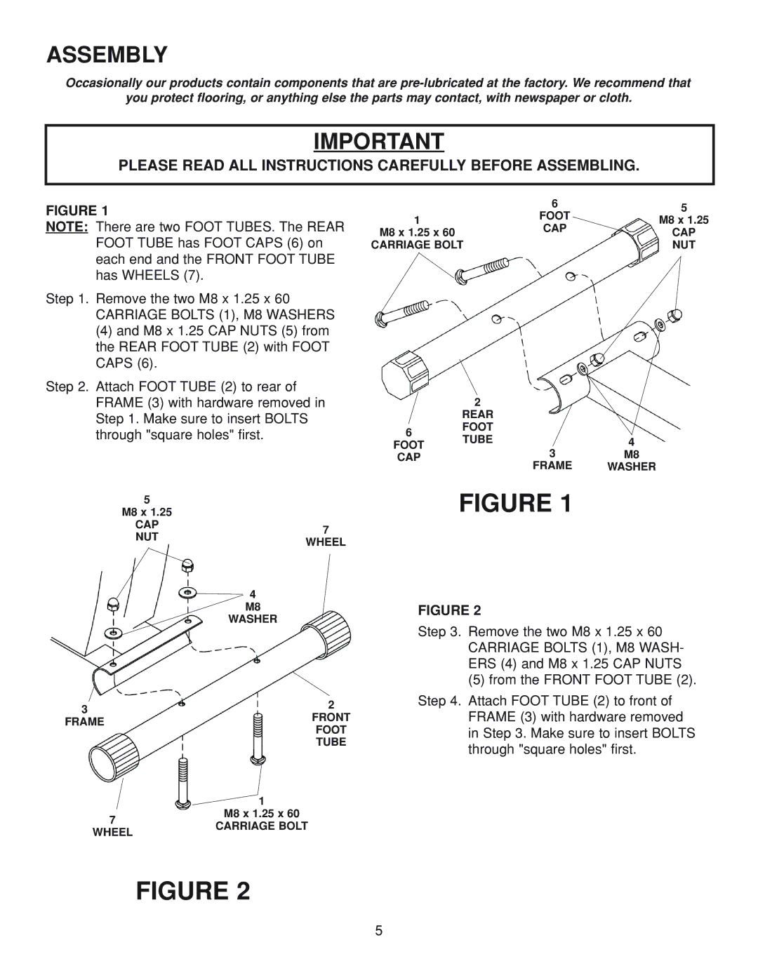 Fitness Quest 386da manual Assembly, Please Read ALL Instructions Carefully Before Assembling 