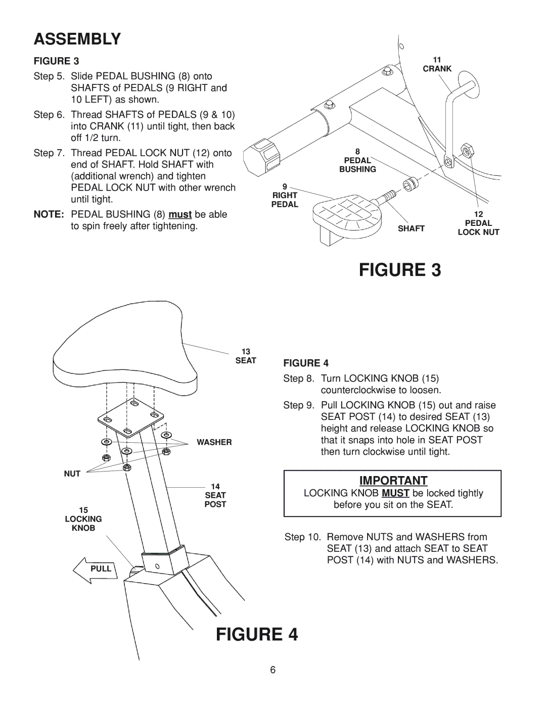 Fitness Quest 386da manual Assembly 