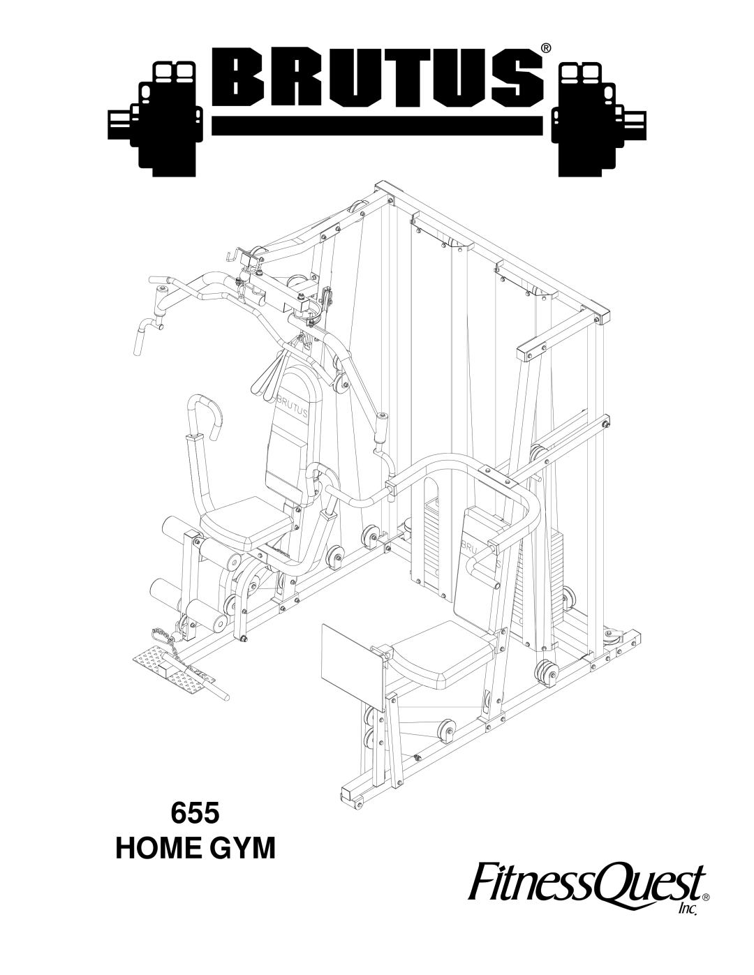 Fitness Quest Brutus 655 manual Home GYM 