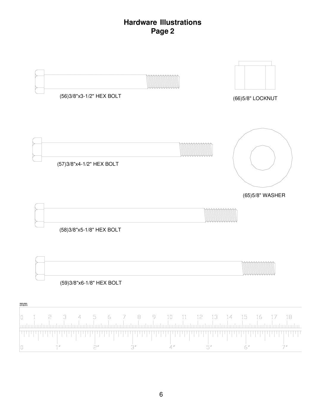 Fitness Quest Brutus 655 manual Hardware Illustrations 