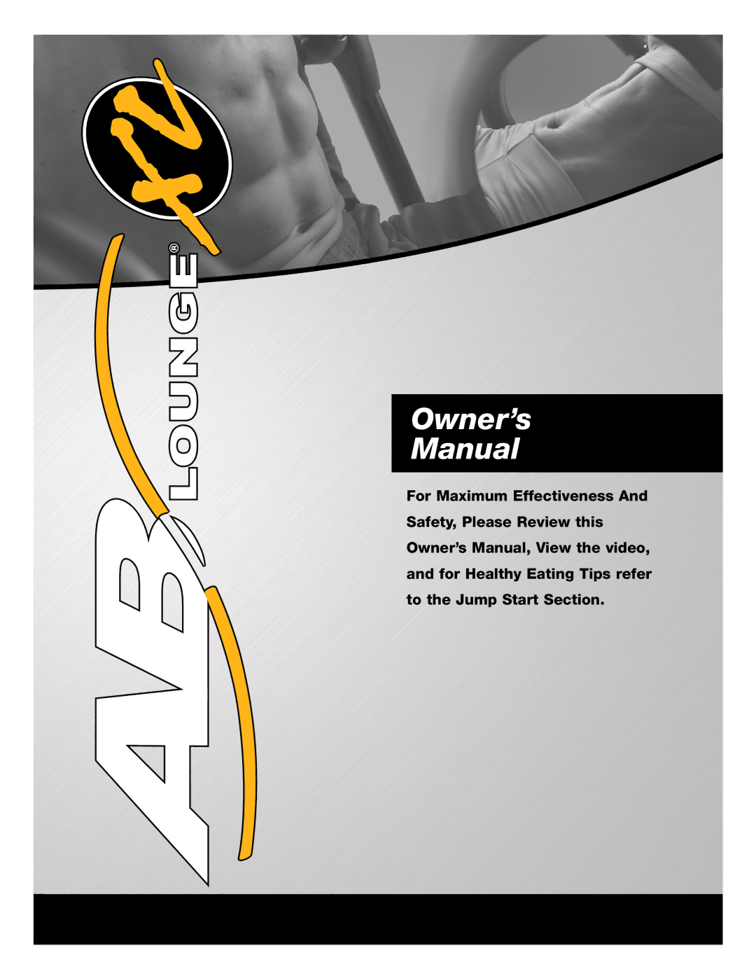 Fitness Quest Quest Ab Lounge XL System manual Owner’s Manual 