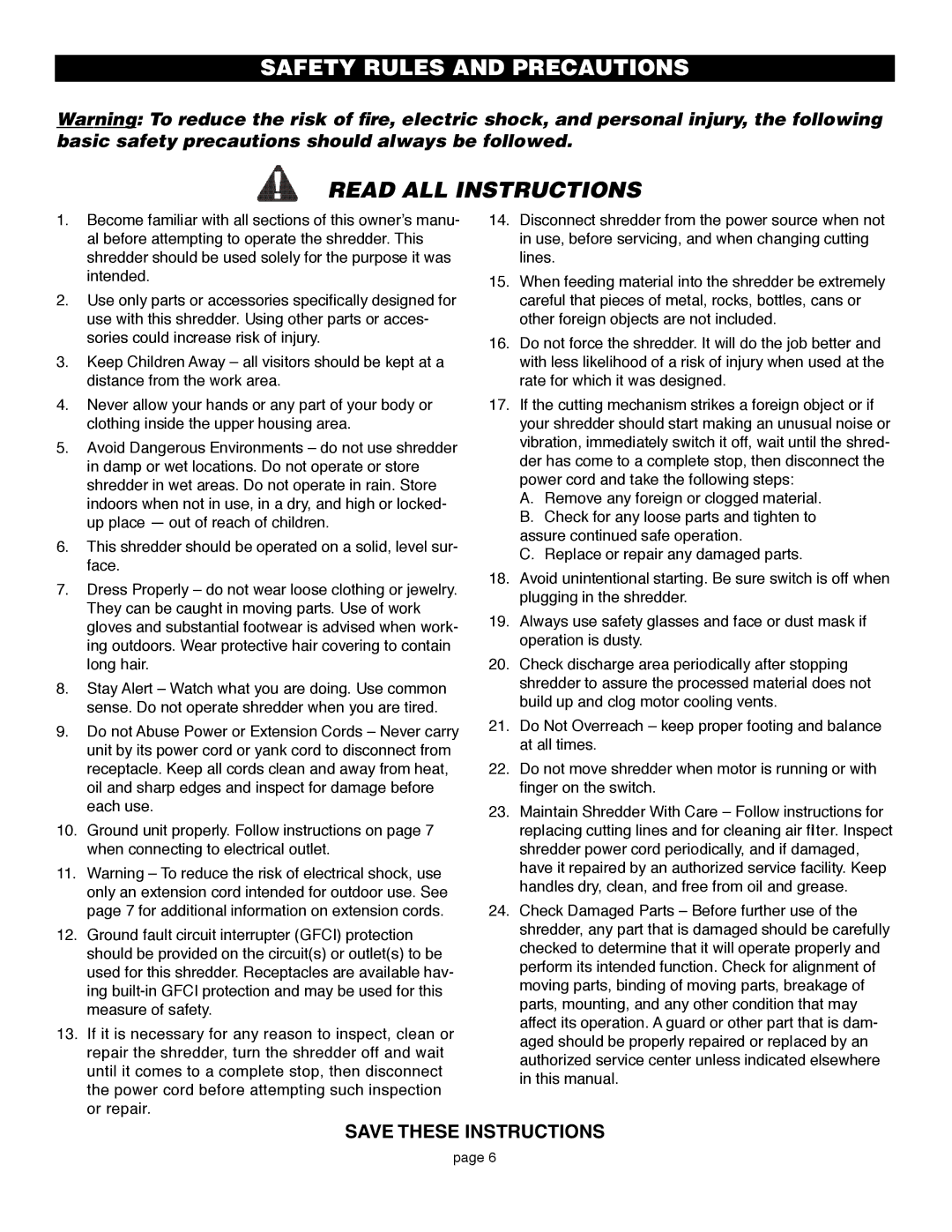 Flowtron Outdoor Products LE-800B owner manual Safety Rules and Precautions, Read ALL Instructions 