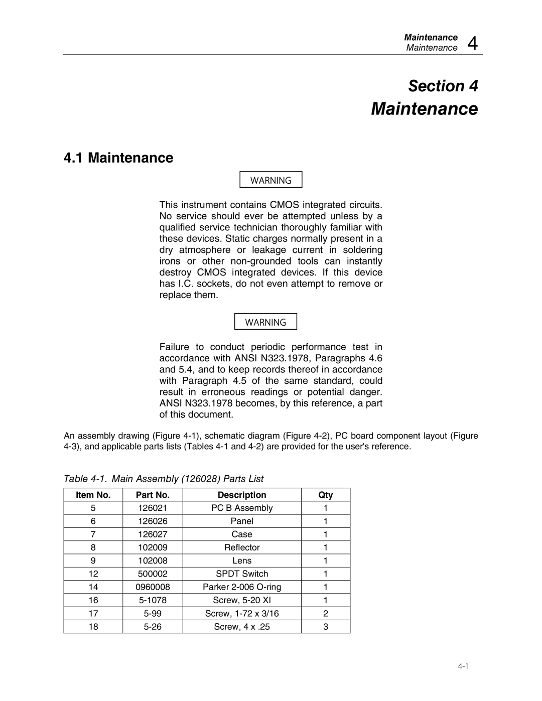 Fluke 05-437 manual Maintenance 