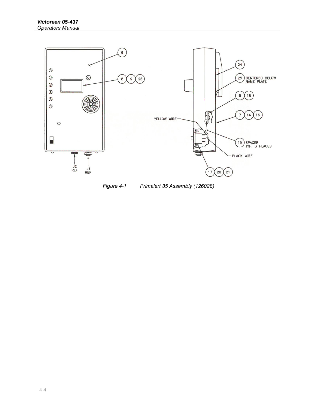 Fluke 05-437 manual Primalert 35 Assembly 