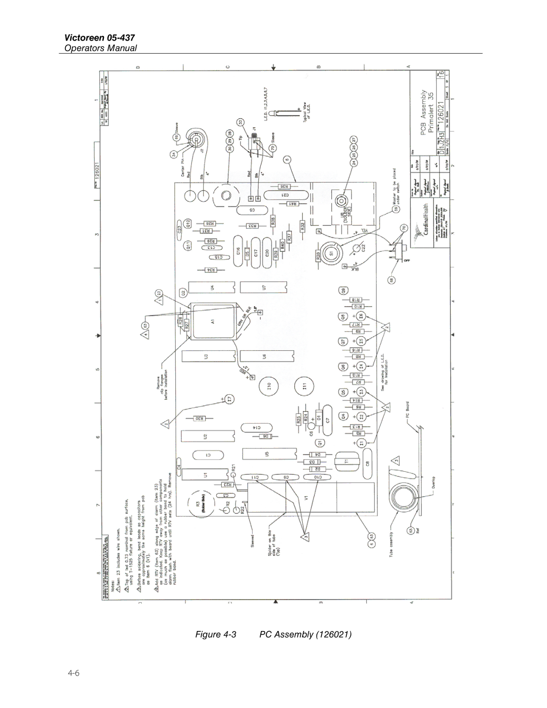 Fluke 05-437 manual PC Assembly 