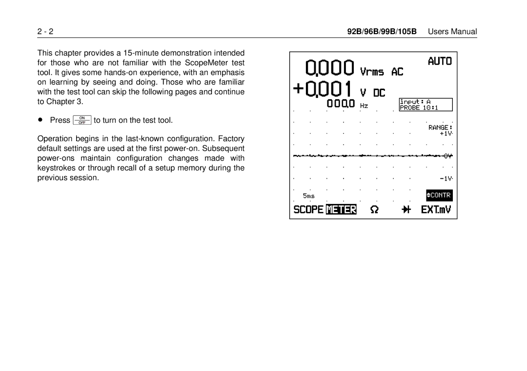 Fluke 99B, 105B manual 