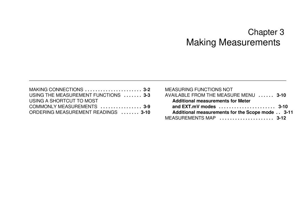 Fluke 99B, 105B manual Making Measurements 