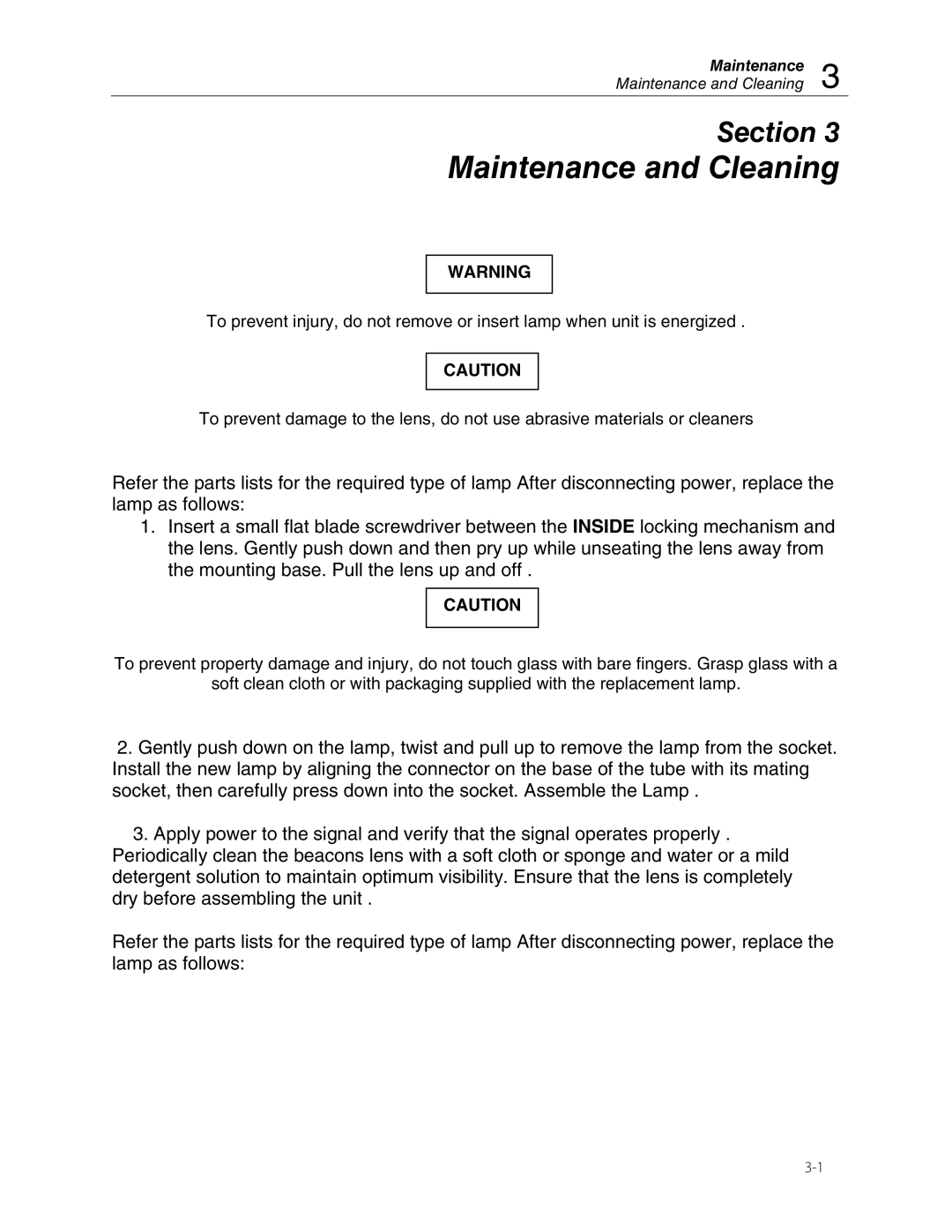 Fluke 1060AM-NM-LRVAR manual Maintenance and Cleaning 