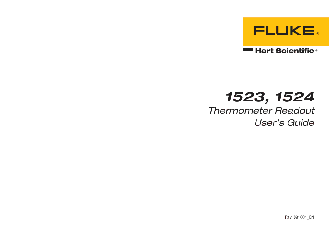 Fluke 1524 manual 1523 