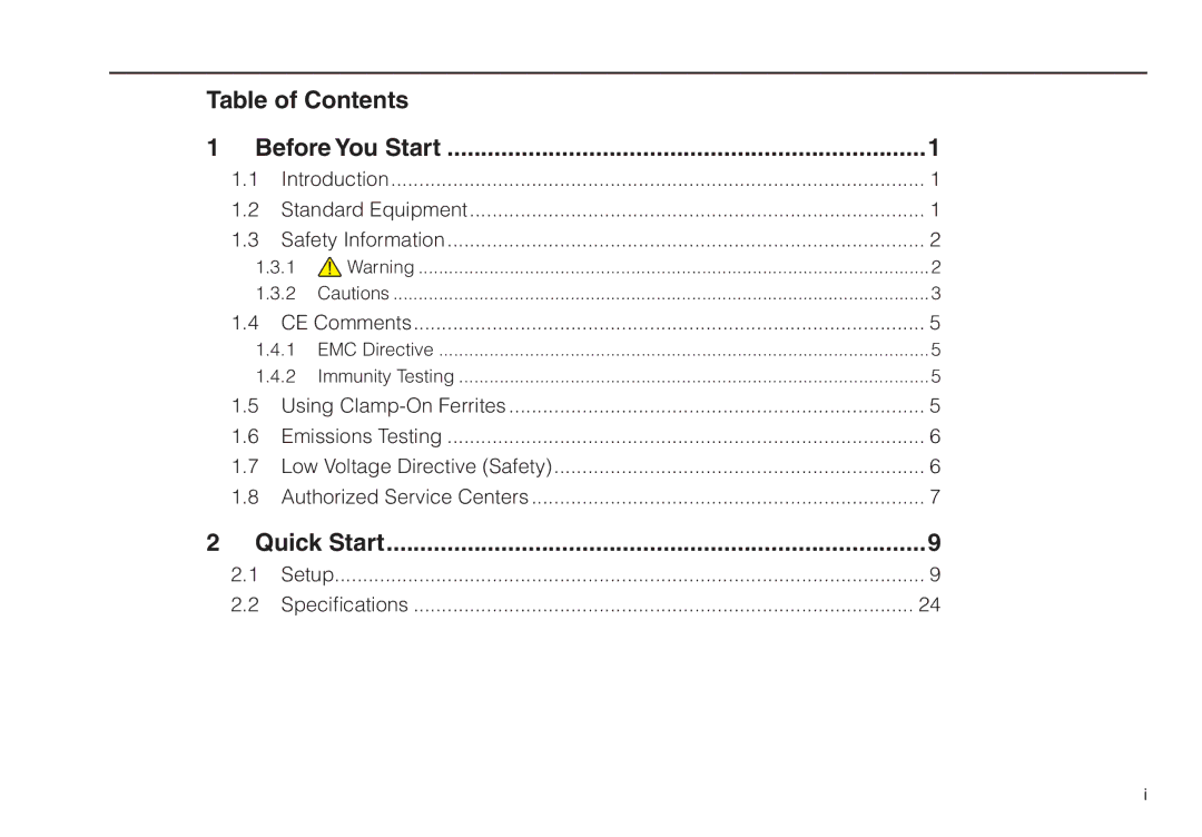 Fluke 1524, 1523 manual Table of Contents Before You Start, Quick Start 