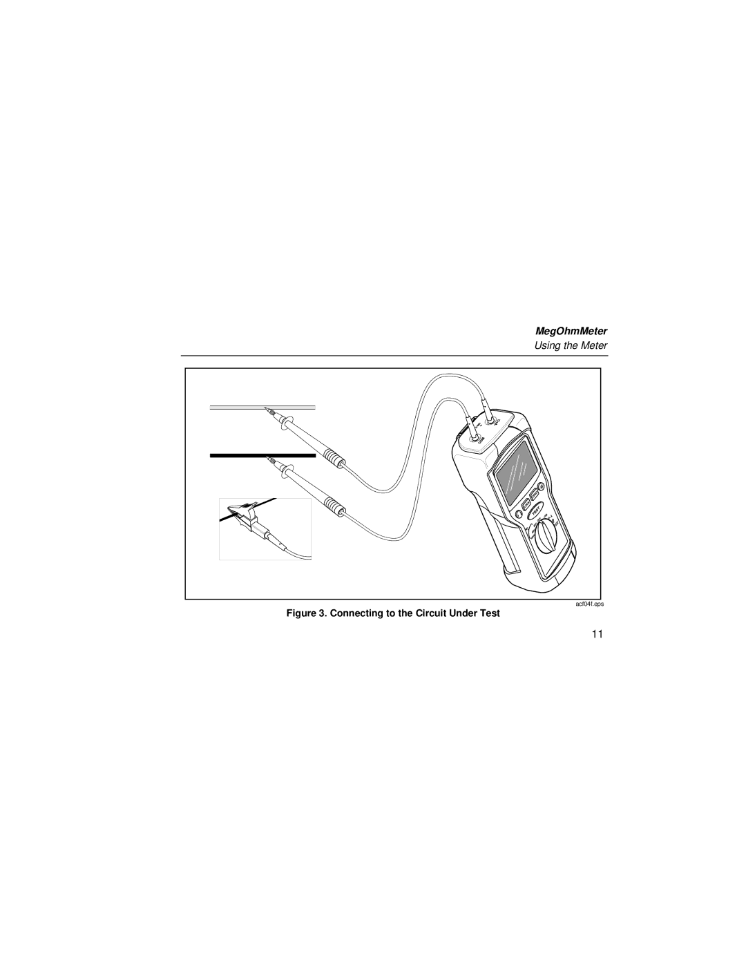 Fluke 1526 user manual Connecting to the Circuit Under Test 