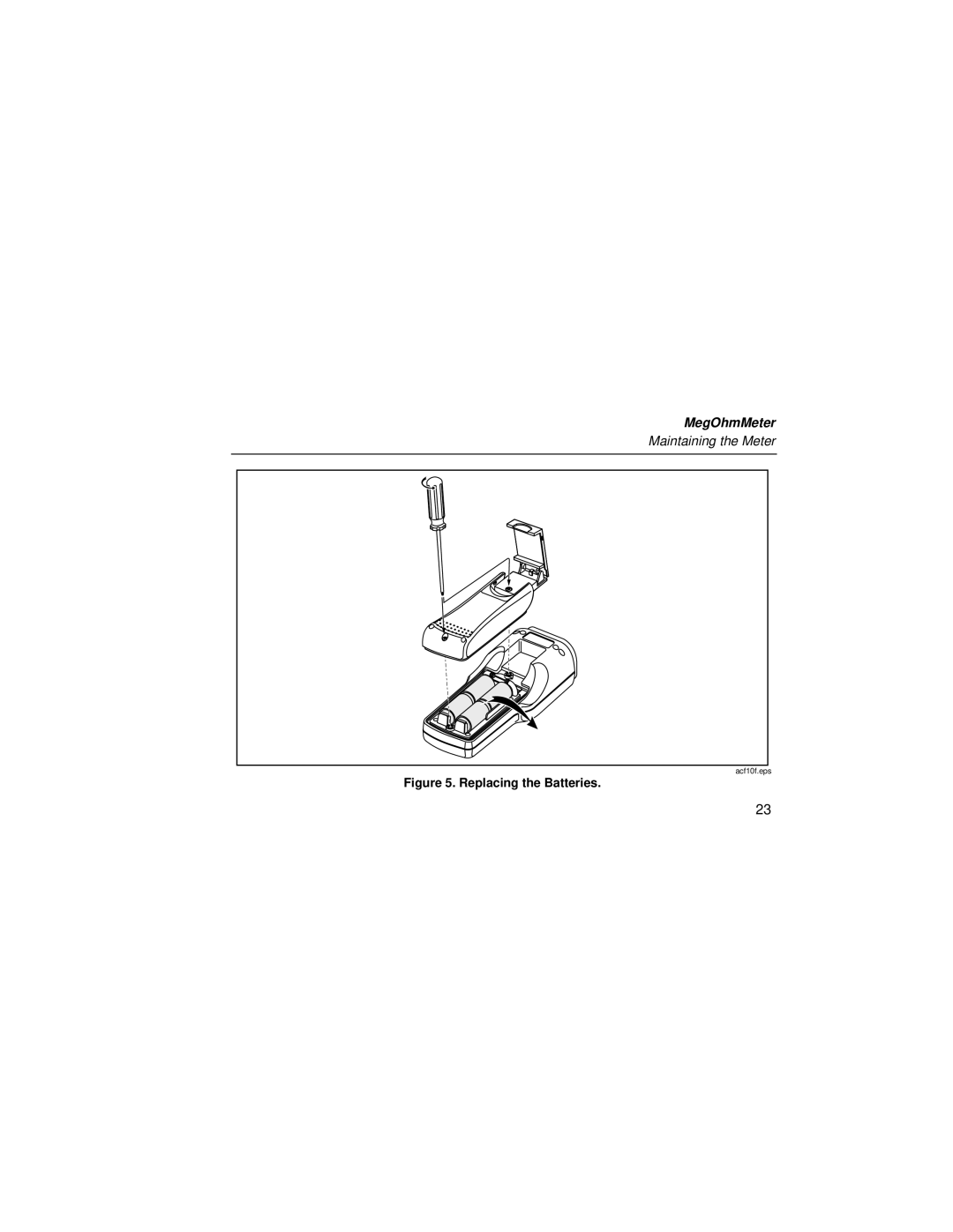 Fluke 1526 user manual Replacing the Batteries 