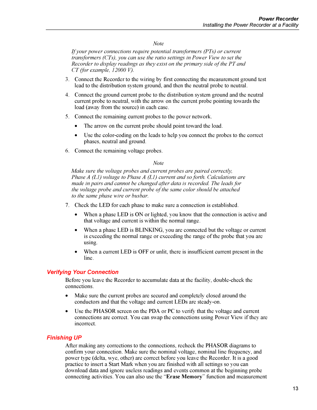 Fluke 1750 specifications Verifying Your Connection, Finishing UP 