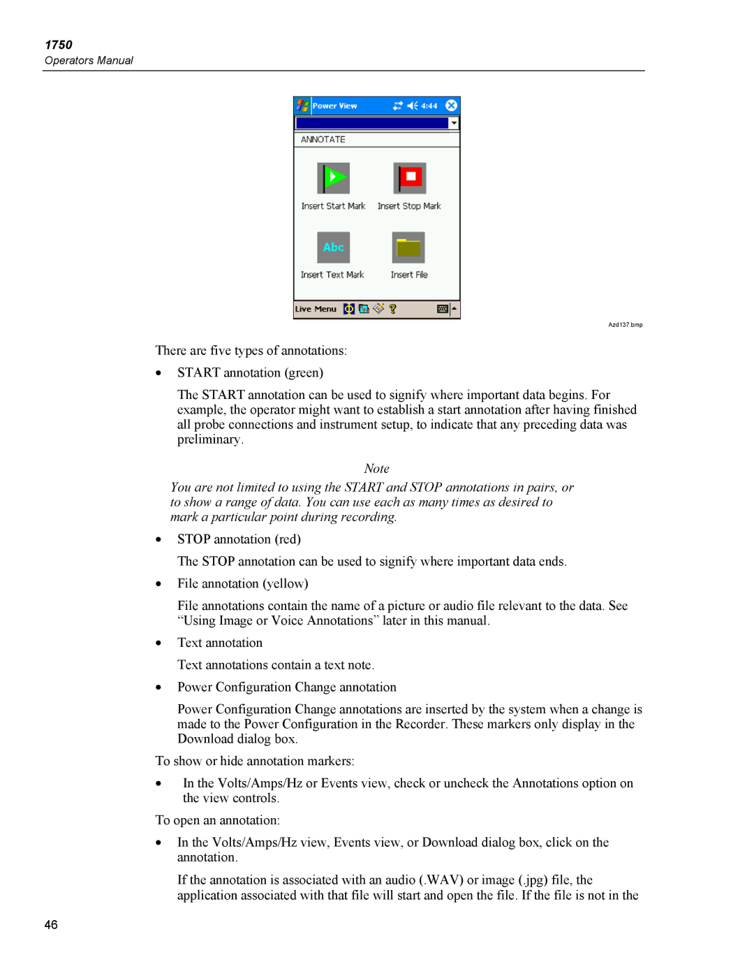 Fluke 1750 specifications Azd137.bmp 