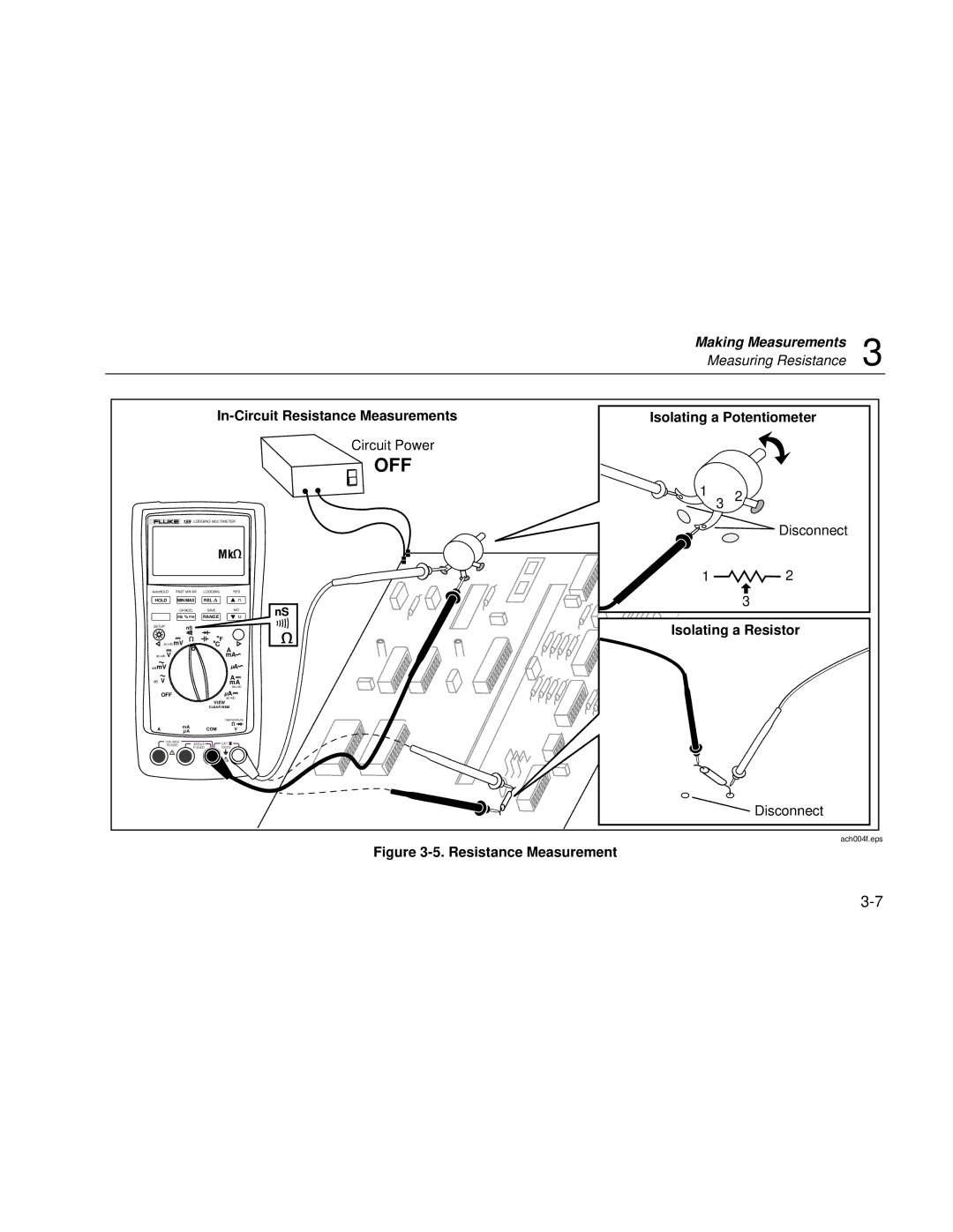 Fluke 189 user manual Off 