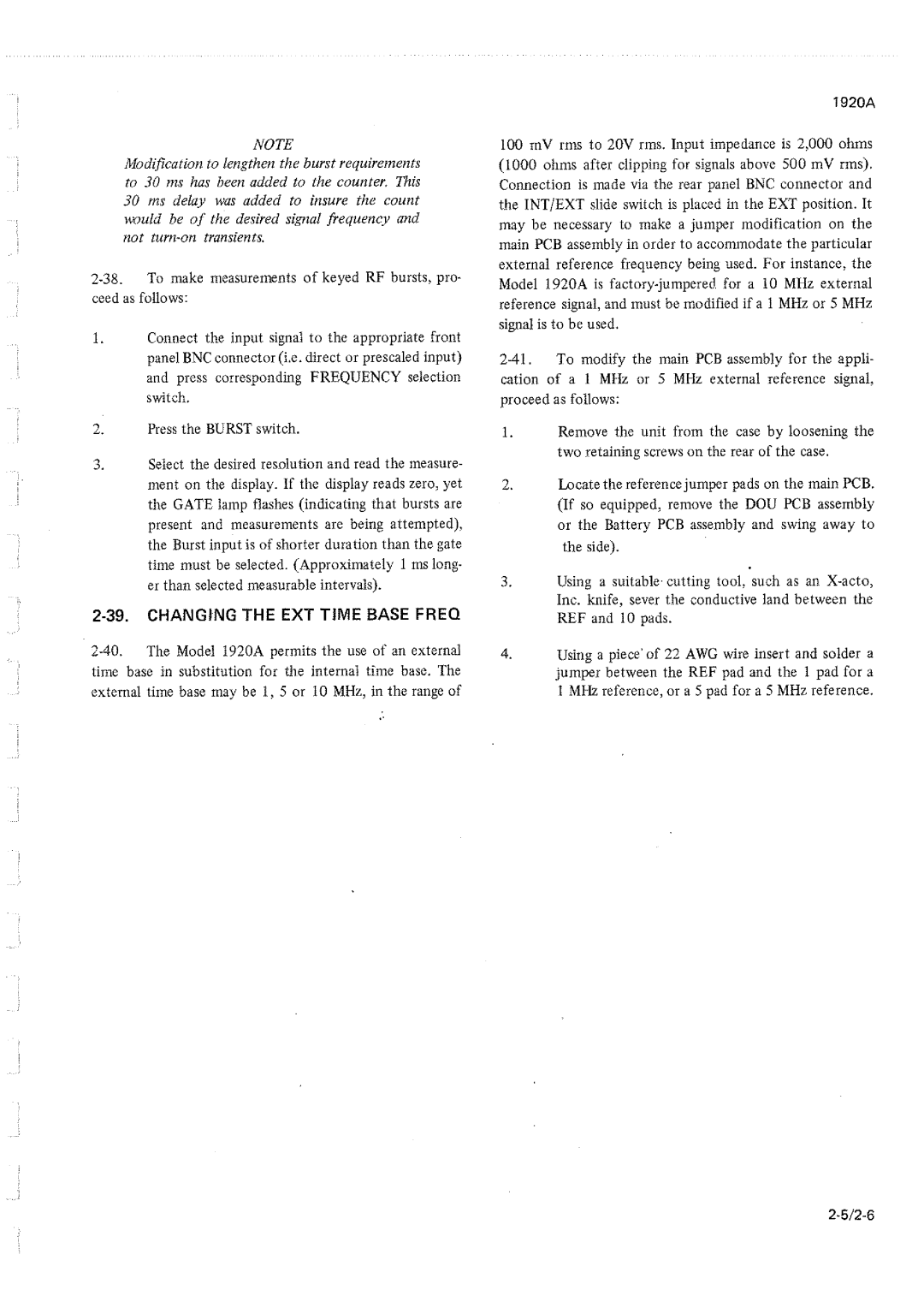 Fluke 1920A manual 