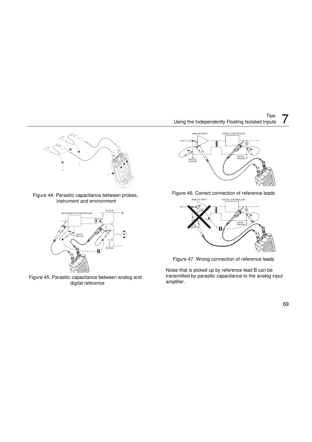 Fluke 192, 199, 196 user manual Tips Using the Independently Floating Isolated Inputs 