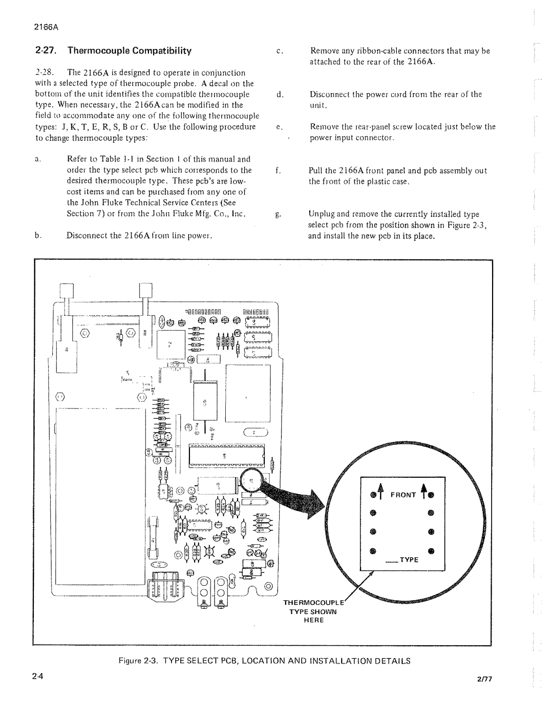 Fluke 2166A manual 