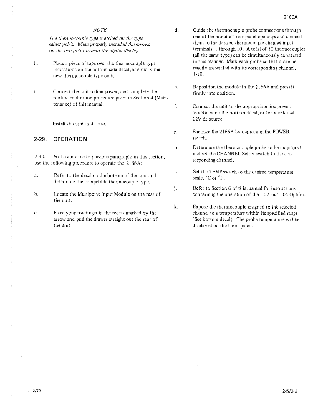 Fluke 2166A manual 