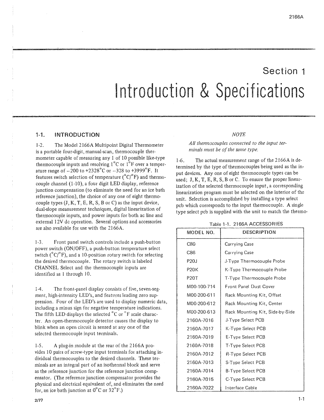 Fluke 2166A manual 