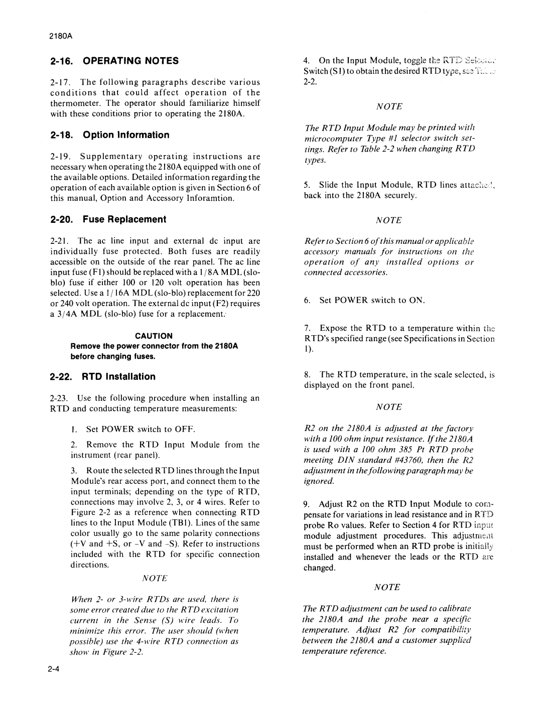 Fluke 2180A manual 