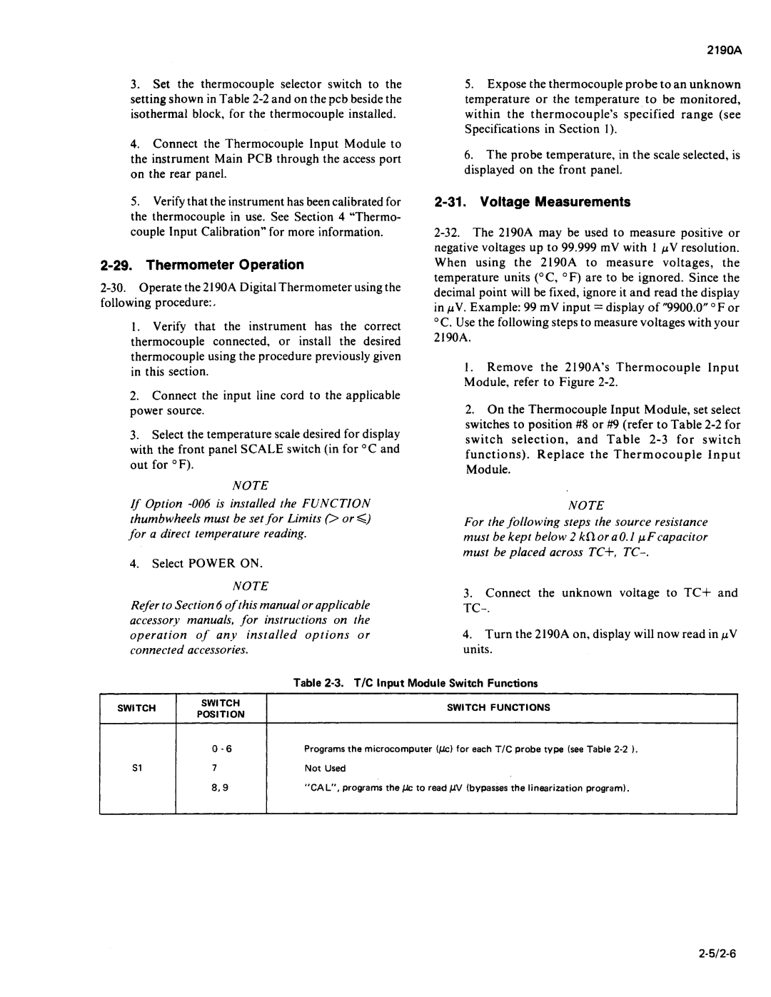 Fluke 2190A manual 