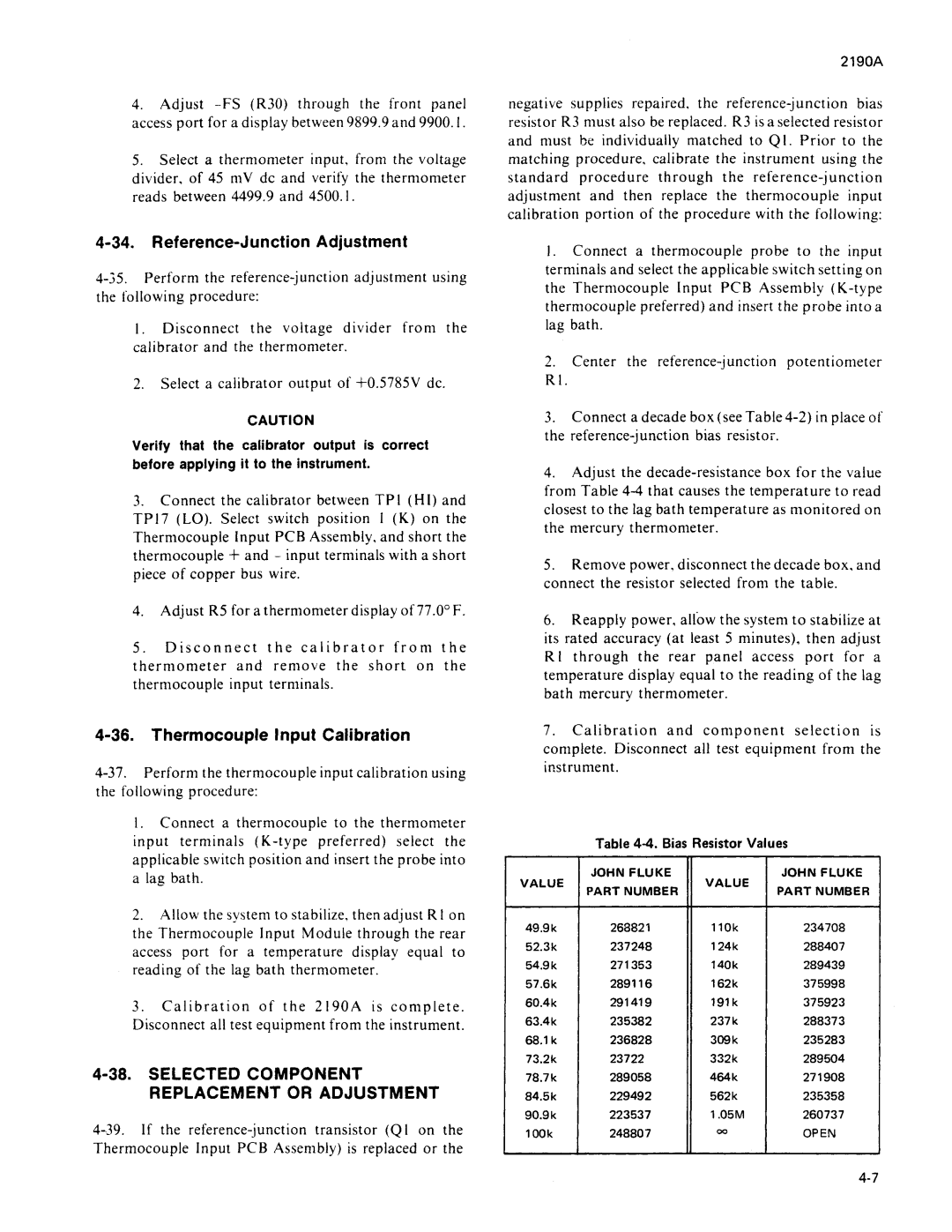 Fluke 2190A manual 