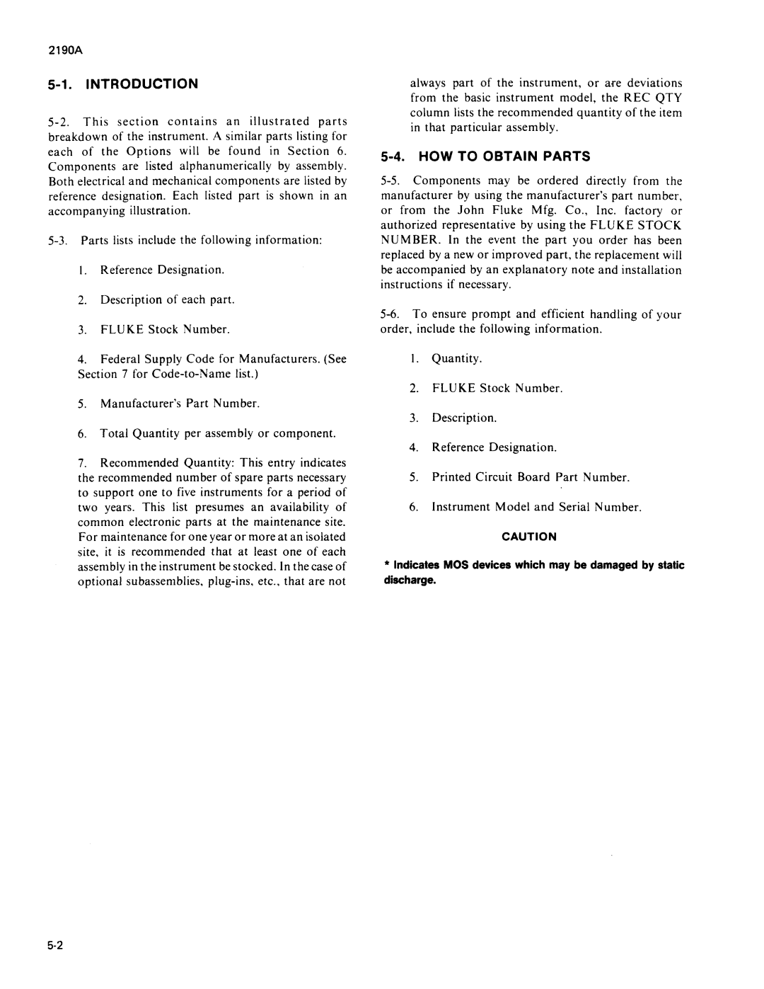 Fluke 2190A manual 