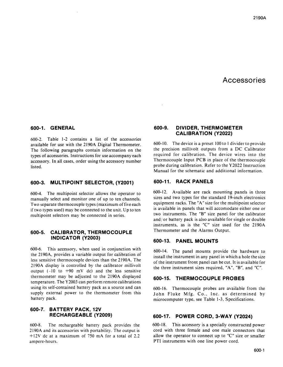 Fluke 2190A manual 