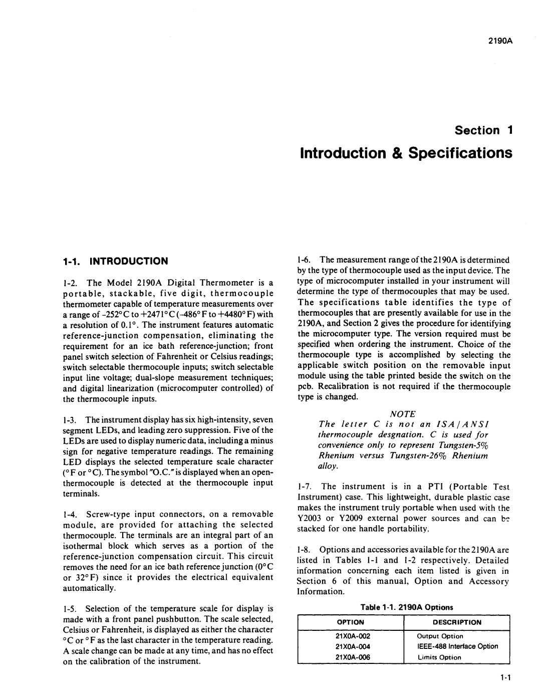 Fluke 2190A manual 