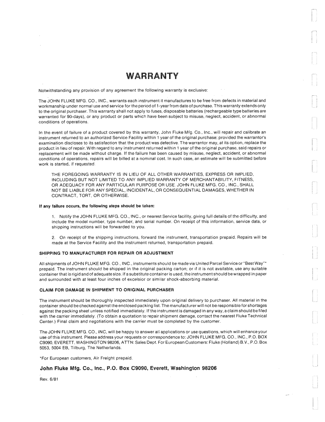 Fluke 2205A manual 