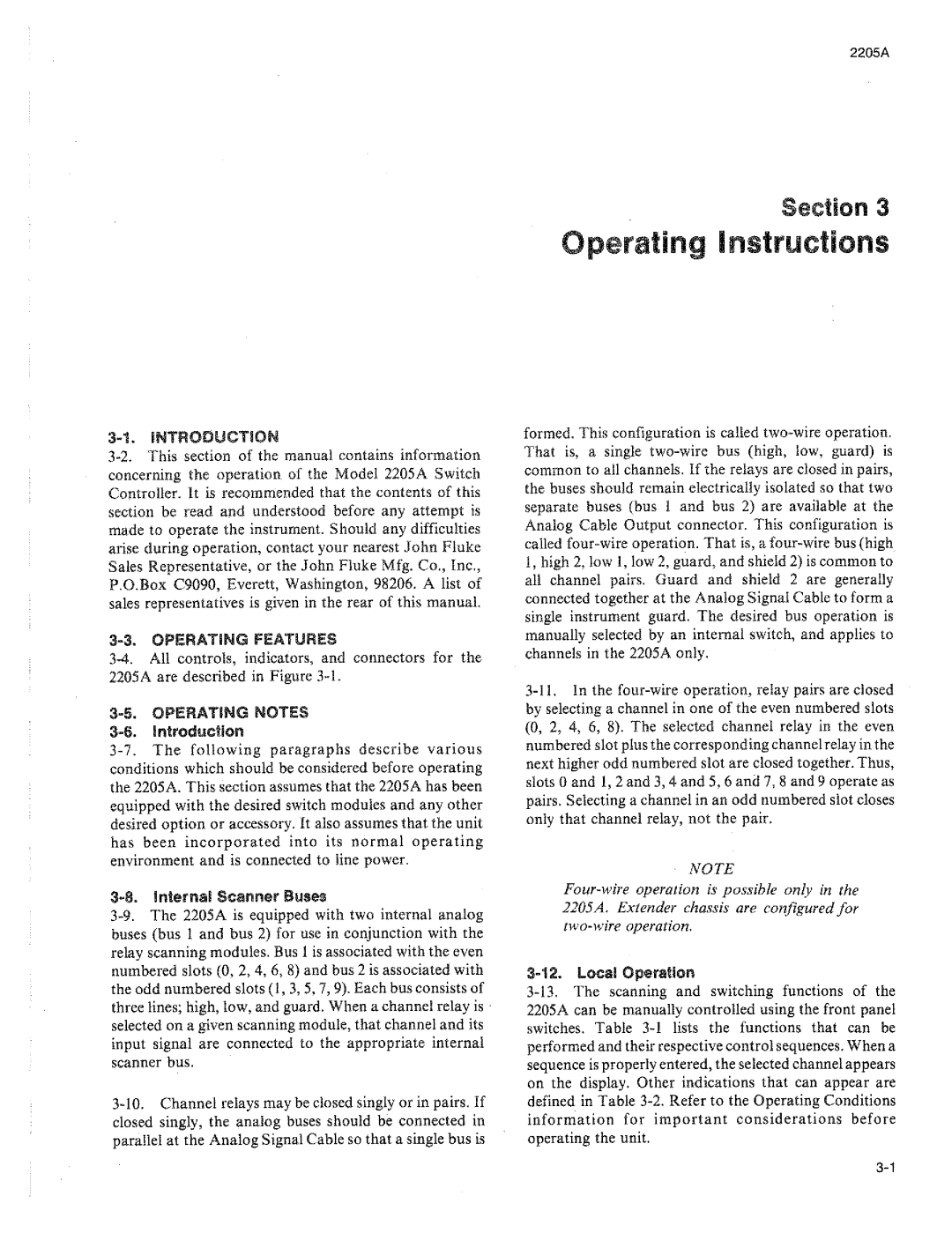 Fluke 2205A manual 