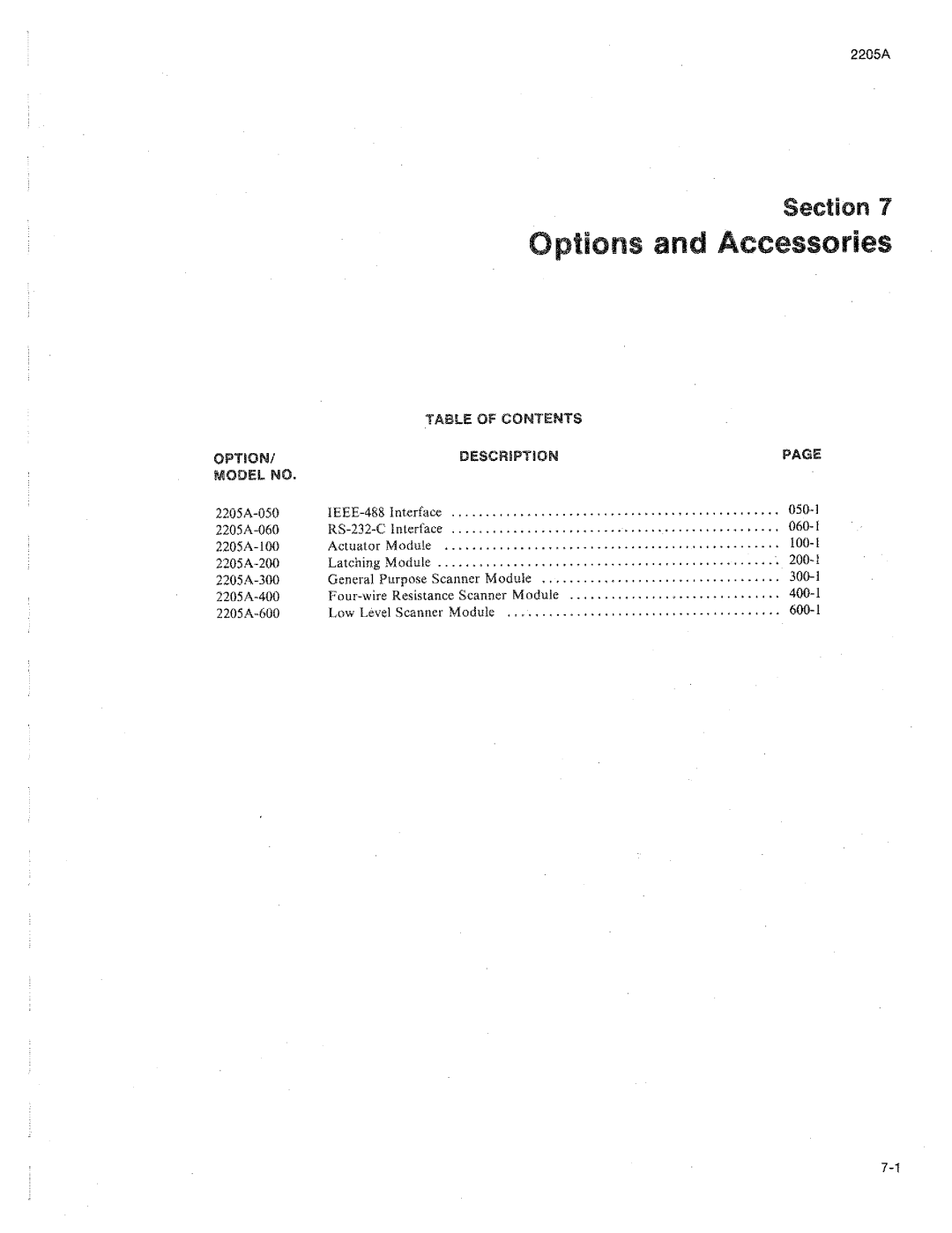 Fluke 2205A manual 