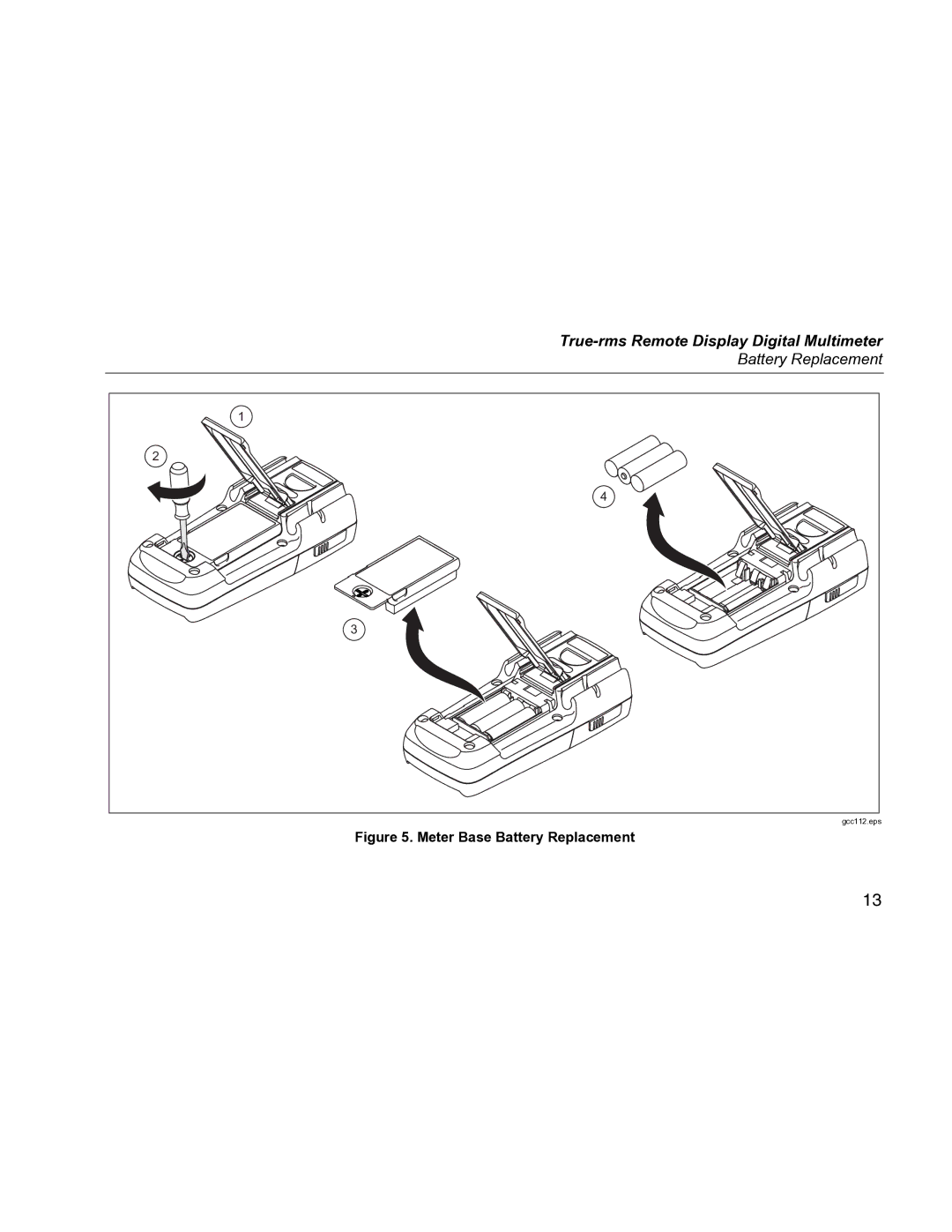 Fluke 233 specifications Battery Replacement 