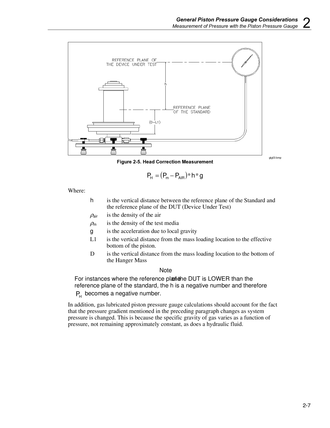 Fluke 2470 specifications Is the density of the test media 