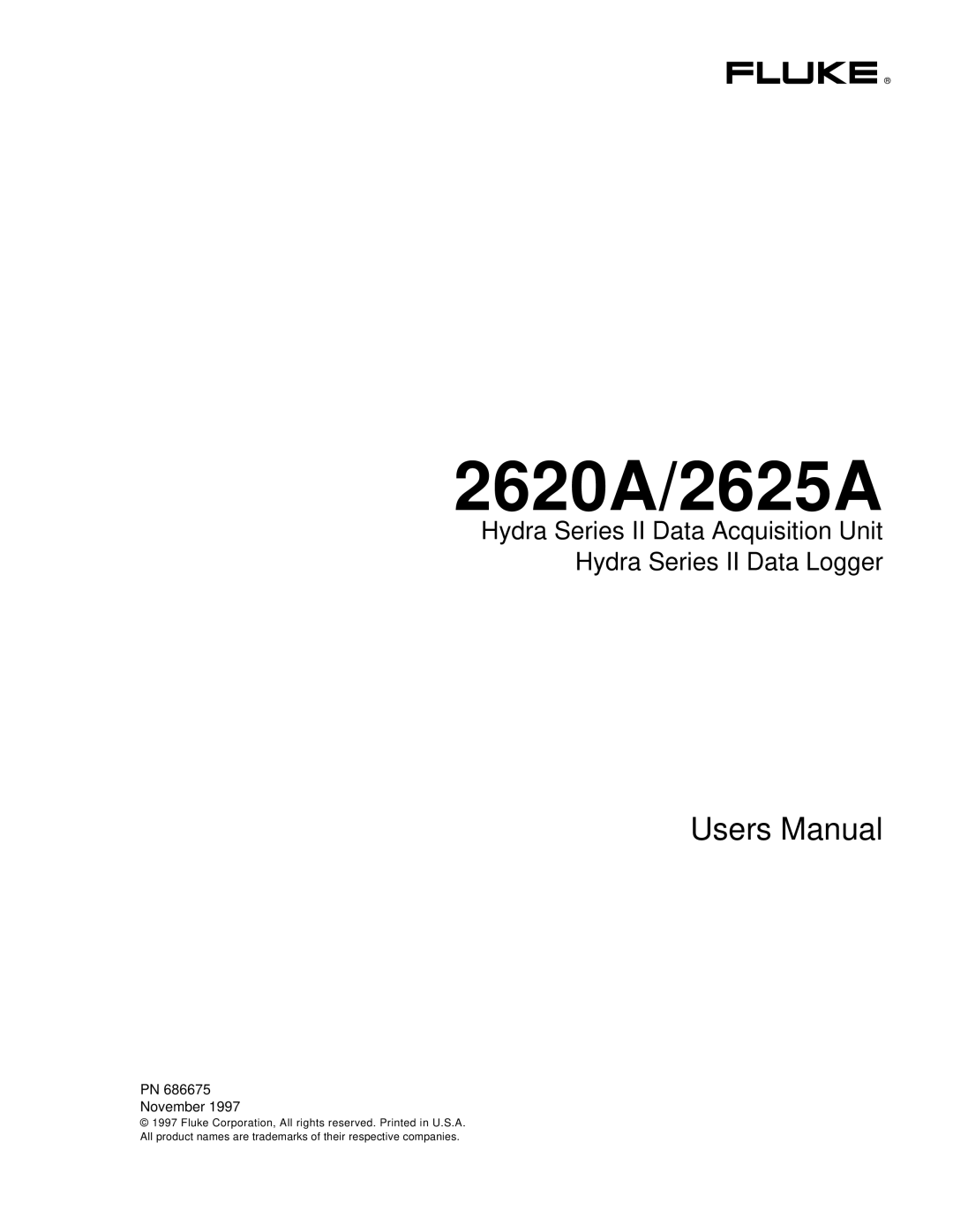 Fluke 2625A, 2635A service manual Hydra 