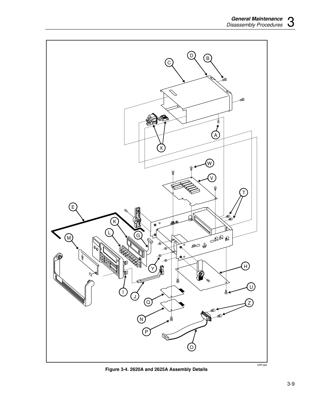 Fluke 2635A service manual A and 2625A Assembly Details 