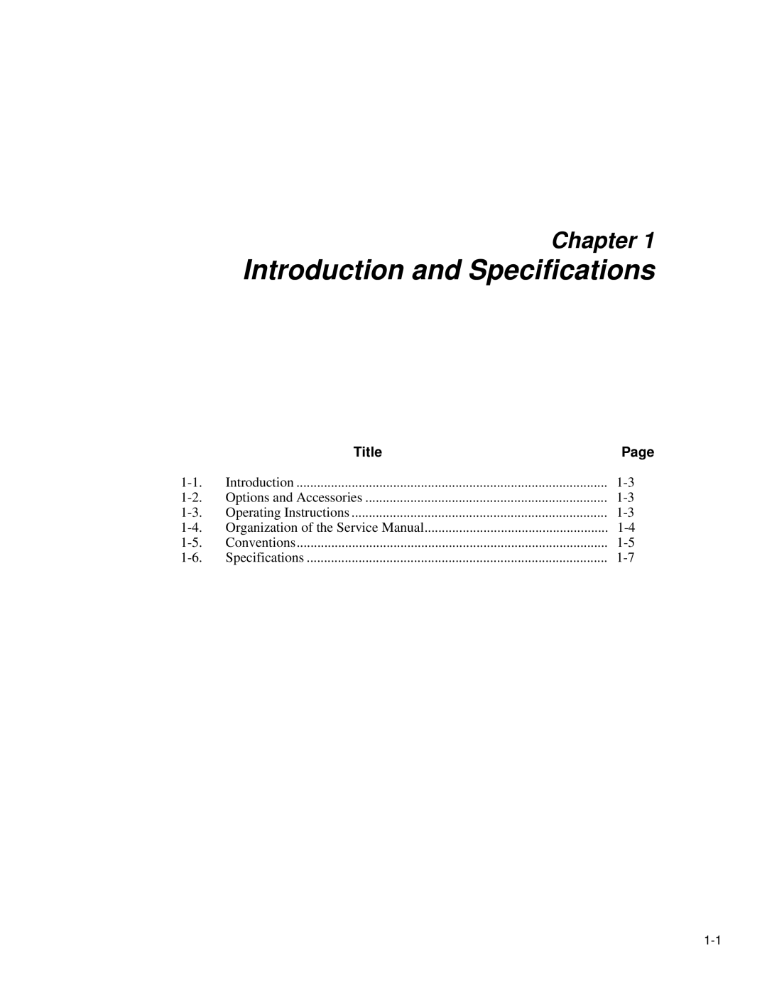 Fluke 2625A, 2635A service manual Introduction and Specifications 