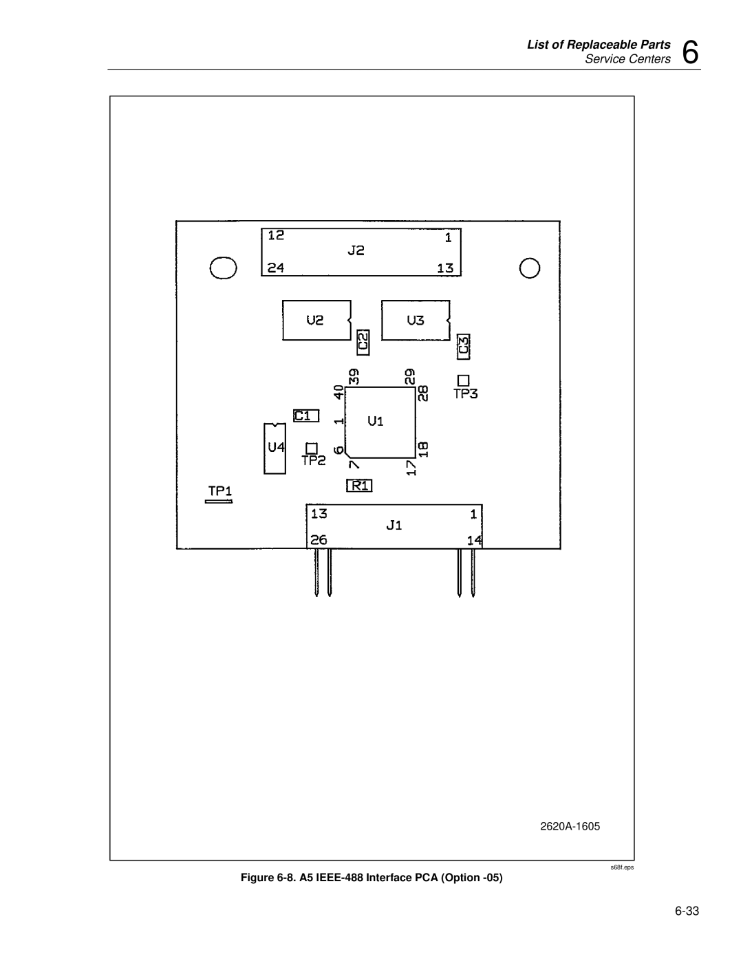 Fluke 2625A, 2635A service manual A5 IEEE-488 Interface PCA Option 