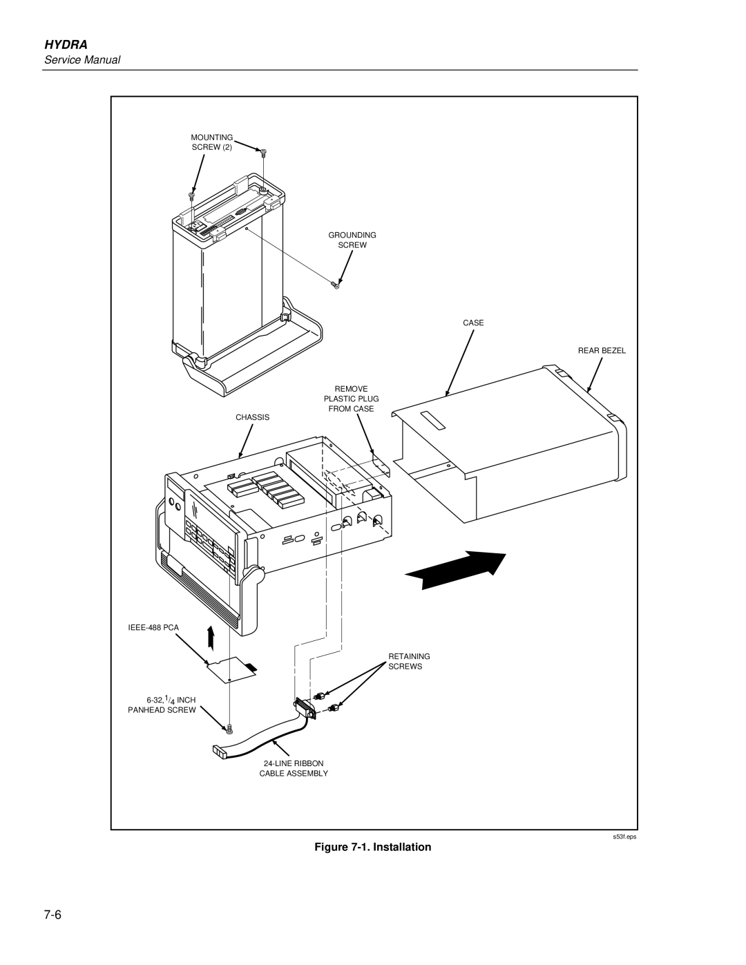 Fluke 2635A, 2625A service manual Installation 