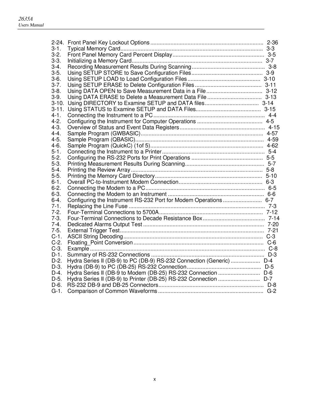 Fluke 2635A user manual Overall PC-to-Instrument Modem Connection 