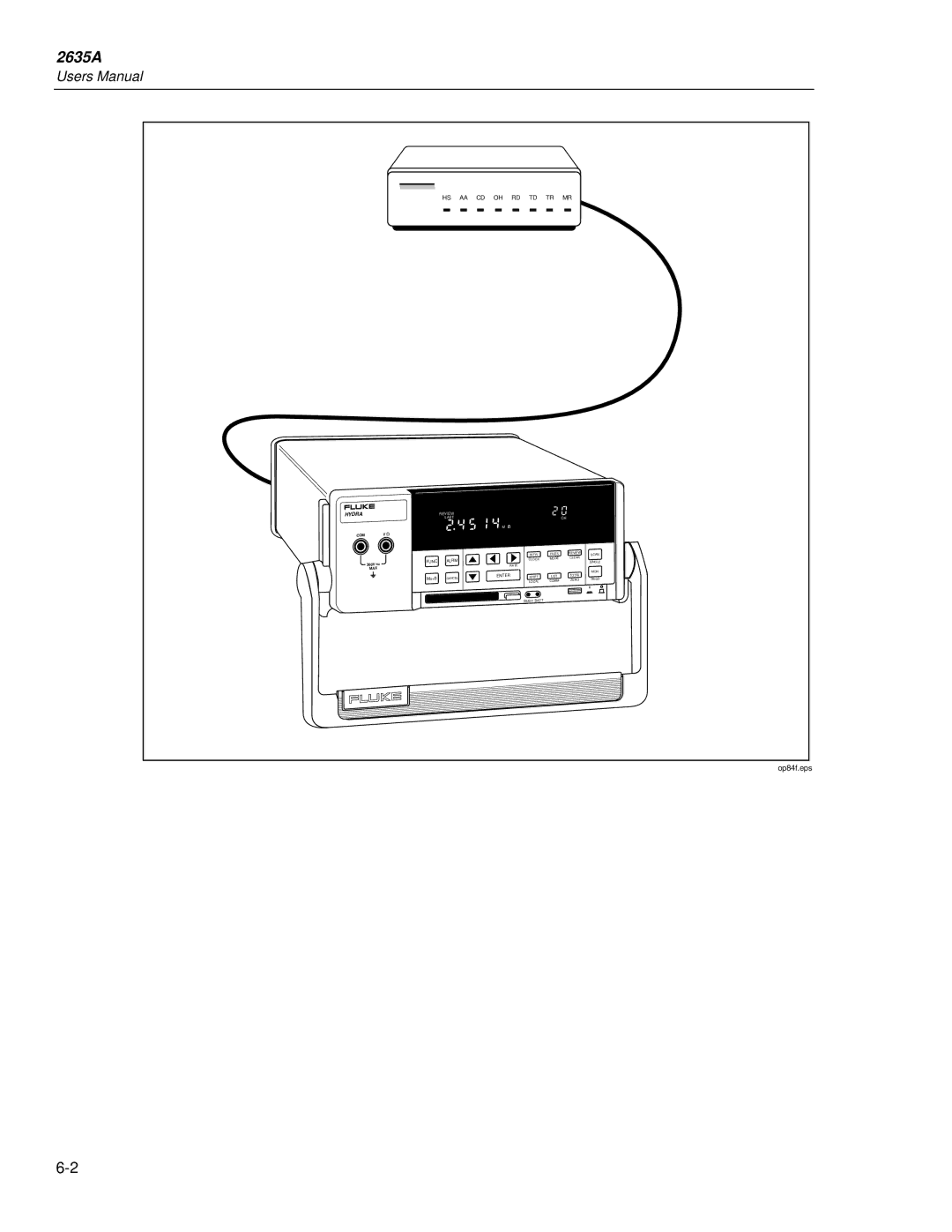 Fluke 2635A user manual Op84f.eps 