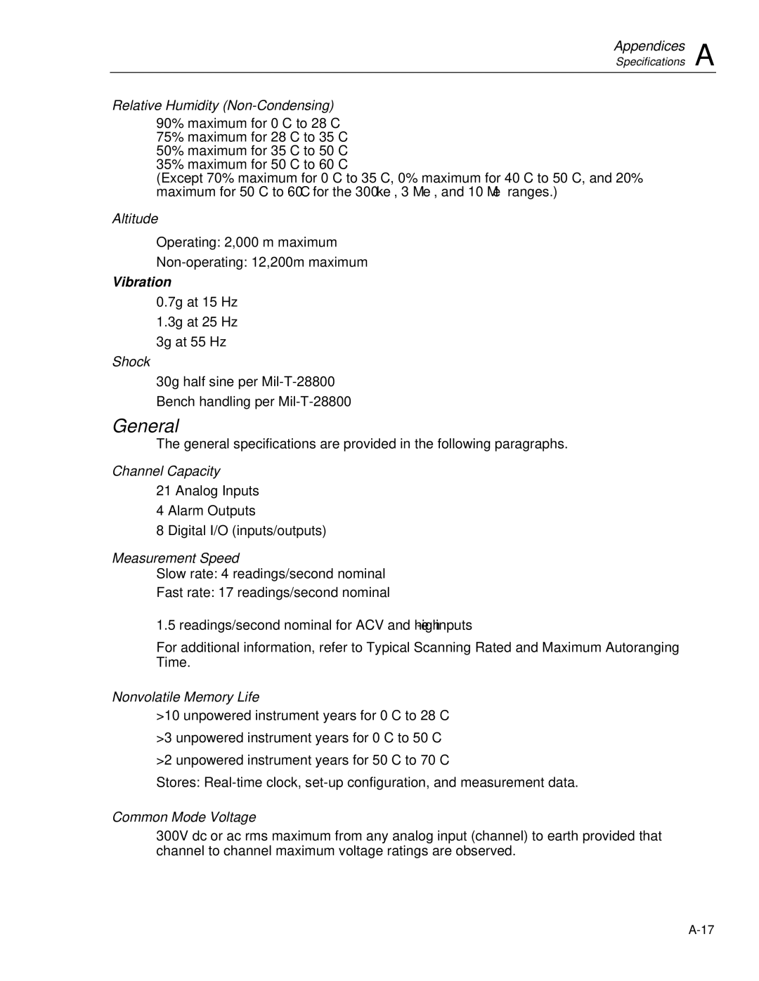 Fluke 2635A user manual General 