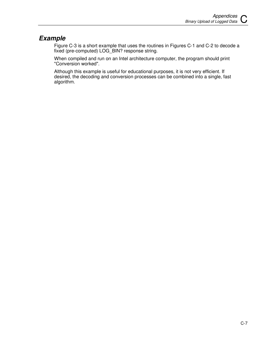 Fluke 2635A user manual Example 