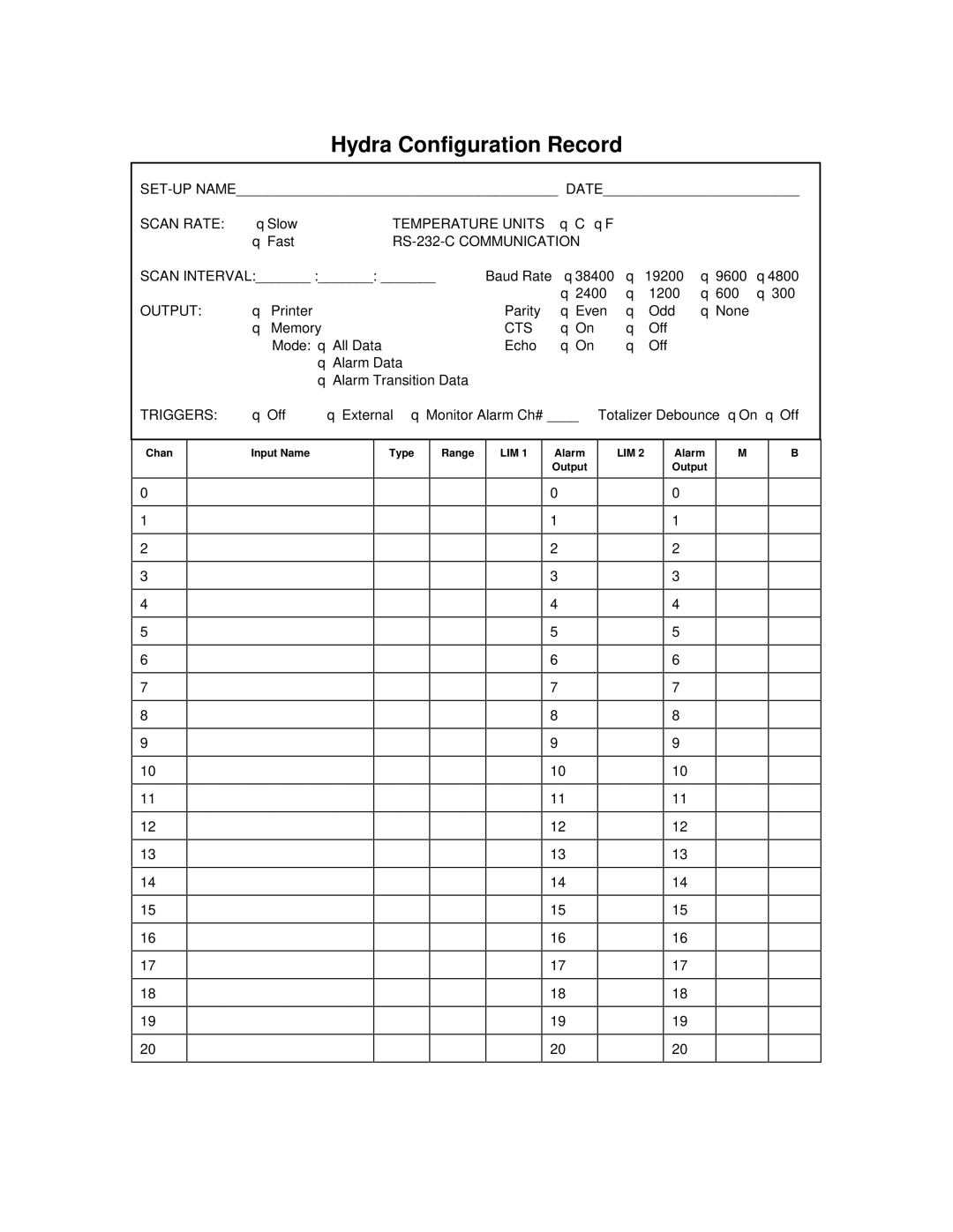 Fluke 2635A user manual Scan Rate, Temperature Units, RS-232-C Communication, Output, Cts, Triggers 