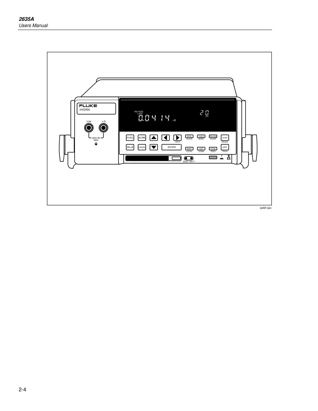 Fluke 2635A user manual Hydra Data Bucket 